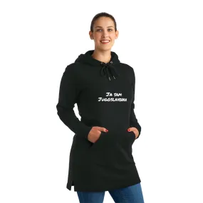 Streeter Hoodie Dress with text Ja sam Jugoslavenka (shipped from Germany)