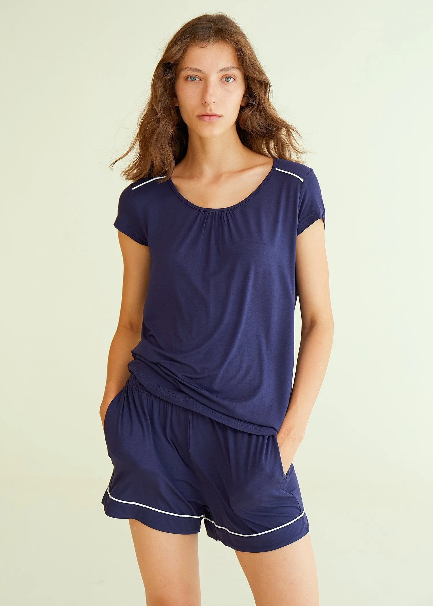 Women's Short Bamboo Viscose Pajama Set